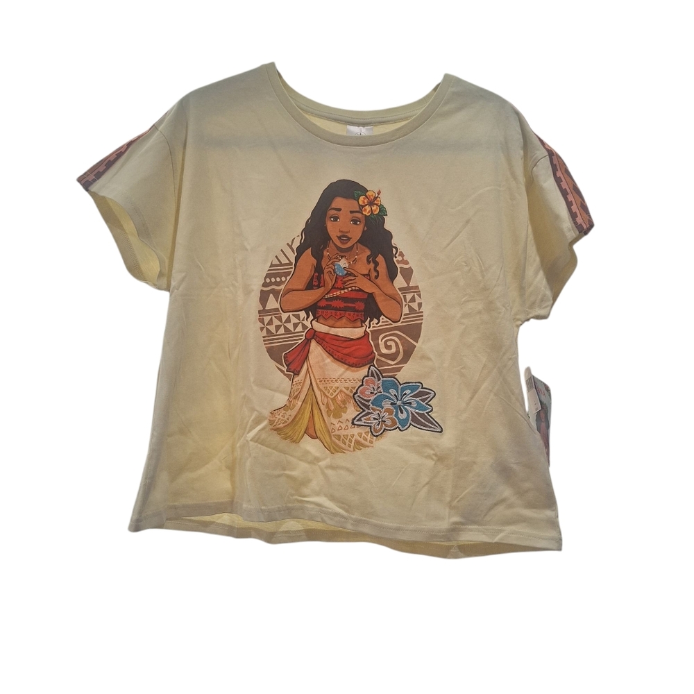 Disney Parks Polynesian Village Resort MOANA Embroidered T-Shirt Size Large NEW